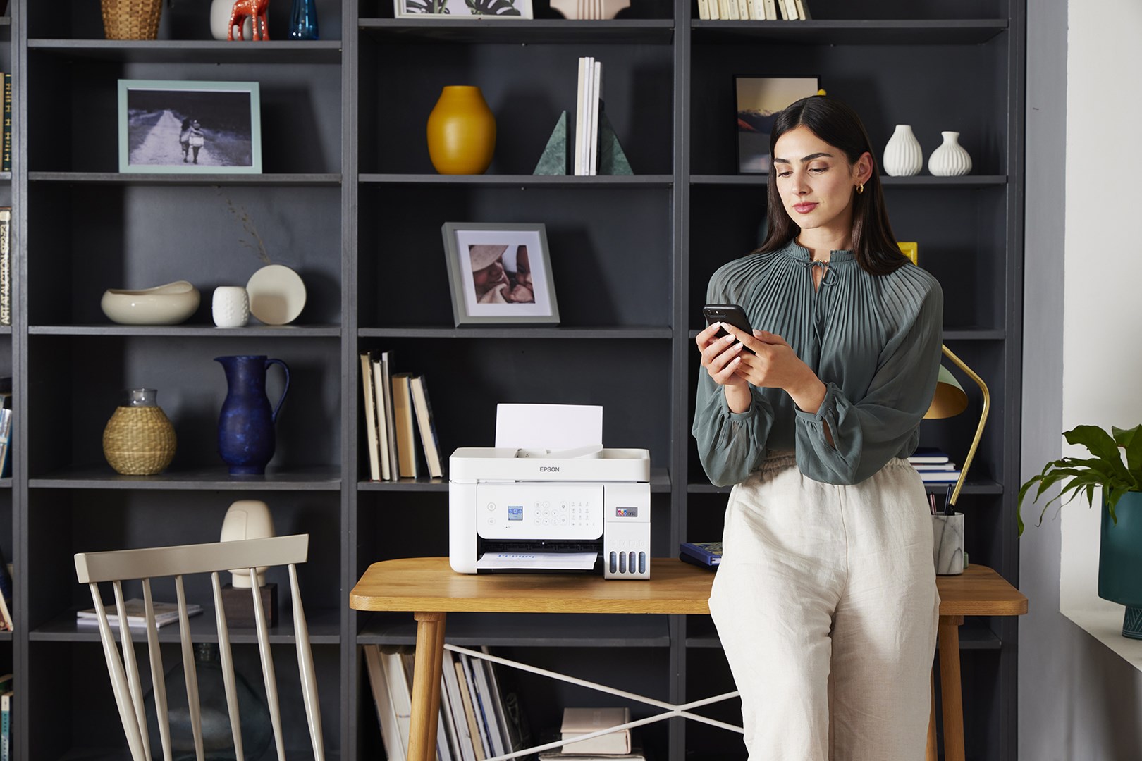 Printer multifunksional Epson L5296, Inkjet, i bardhë