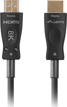 Kabllo HDMI Lanberg CA-HDMI-30FB-0500-BK, aktiv optik, 50m, e zezë