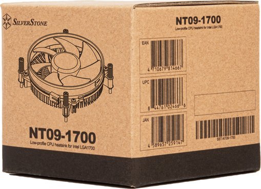 Ftohës procesori Silverstone NT09-1700, 92mm, për Intel LGA1700, i zi