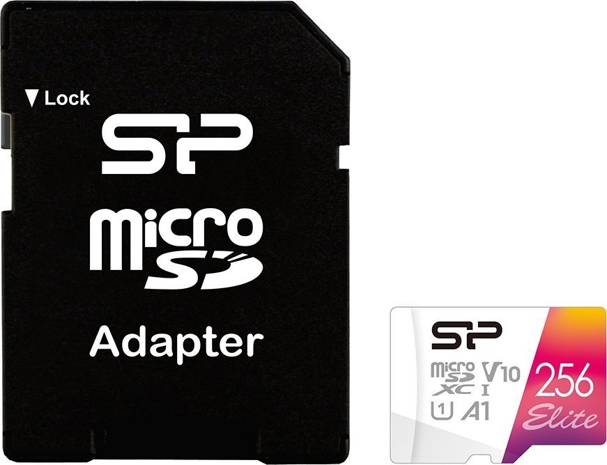 Kartë memorie Silicon Power Elite MicroSDXC, 256GB, Class 10 UHS I U1 A1 V10