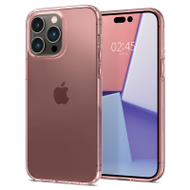 Mbrojtëse Spigen Liquid Crystal Flex për iPhone 14 Pro, 6.1", kristal rozë