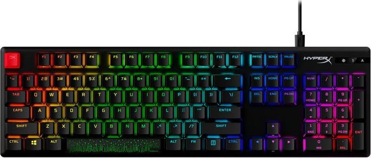 Tastierë gaming HyperX Alloy Origins PBT, mekanike, RGB, e zezë