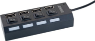 Hub USB Schwaiger UH4013, 4 porta, USB 2.0 480 Mbit/s, i zi