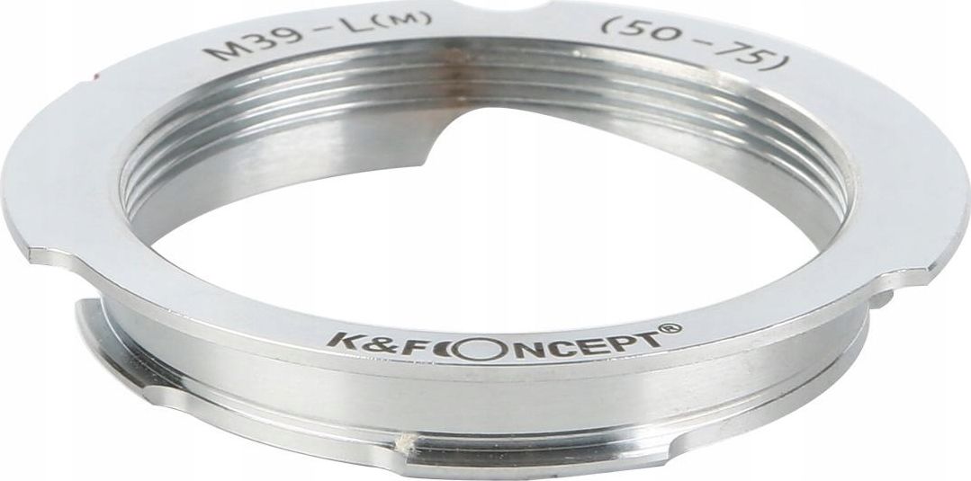 Adapter lente K&amp;F Concept KF06.277, Leica M në M39, 50-75mm, i zi