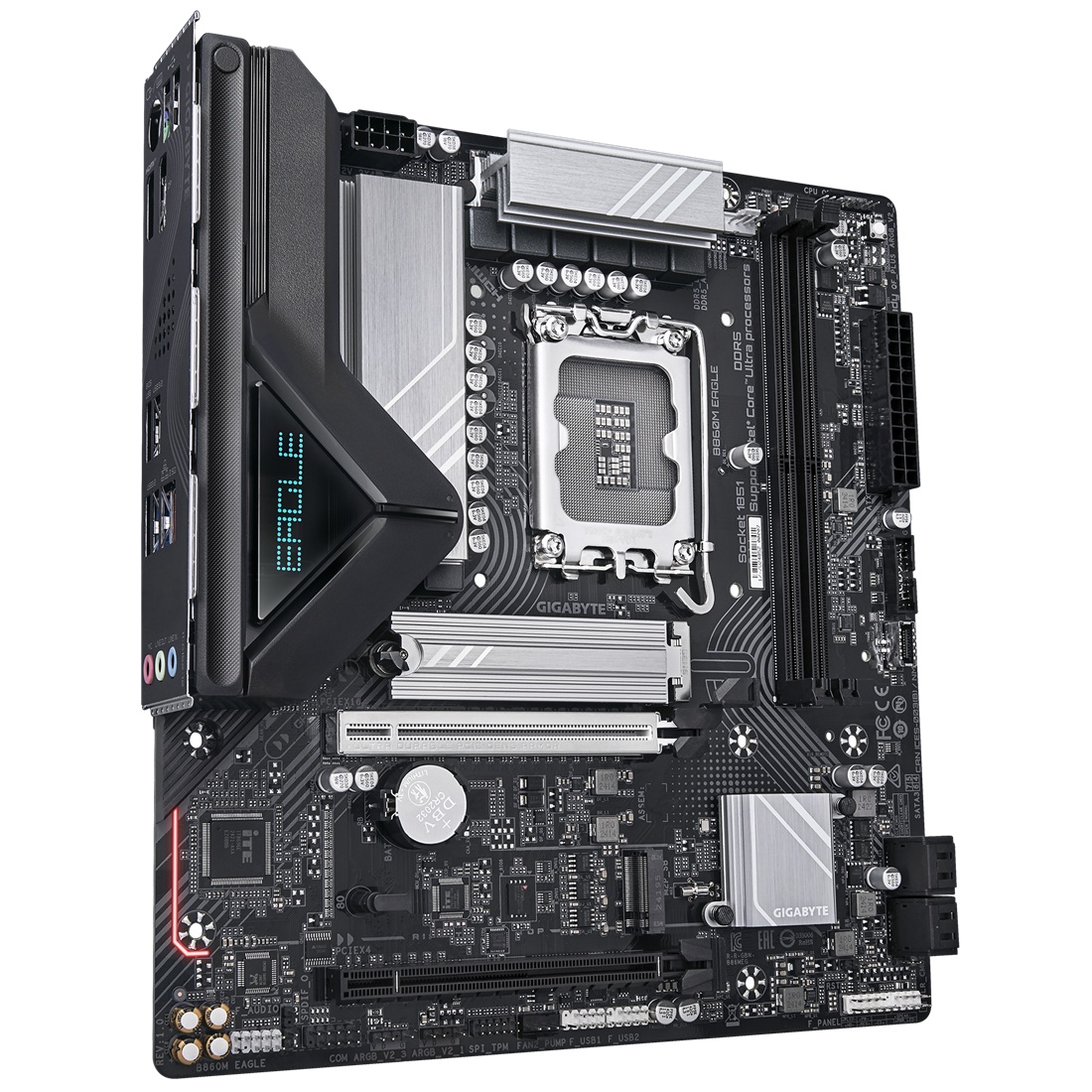 Pllakë amë Gigabyte B860M EAGLE, Micro-ATX, LGA 1851, DDR5 9066 MT/s, e zezë