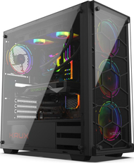 Kasë kompjuteri Krux Leda (KRX0007), e zezë