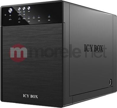 Kuti e jashtme Icy Box IB-3640SU3, 4-Bay JBOD, USB 3.0 dhe eSATA, argjend