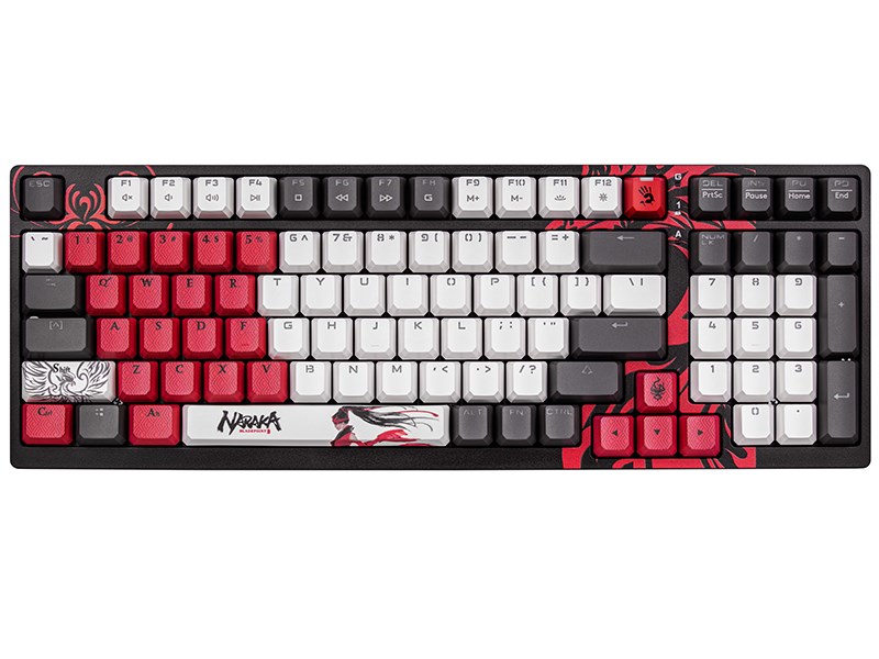Tastierë mekanike Gaming A4 Tech BLOODY S98, USB, RGB, e gjelbër