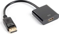 Përshtatës AV Lanberg (AD-0009-BK), DisplayPort - HDMI, i zi