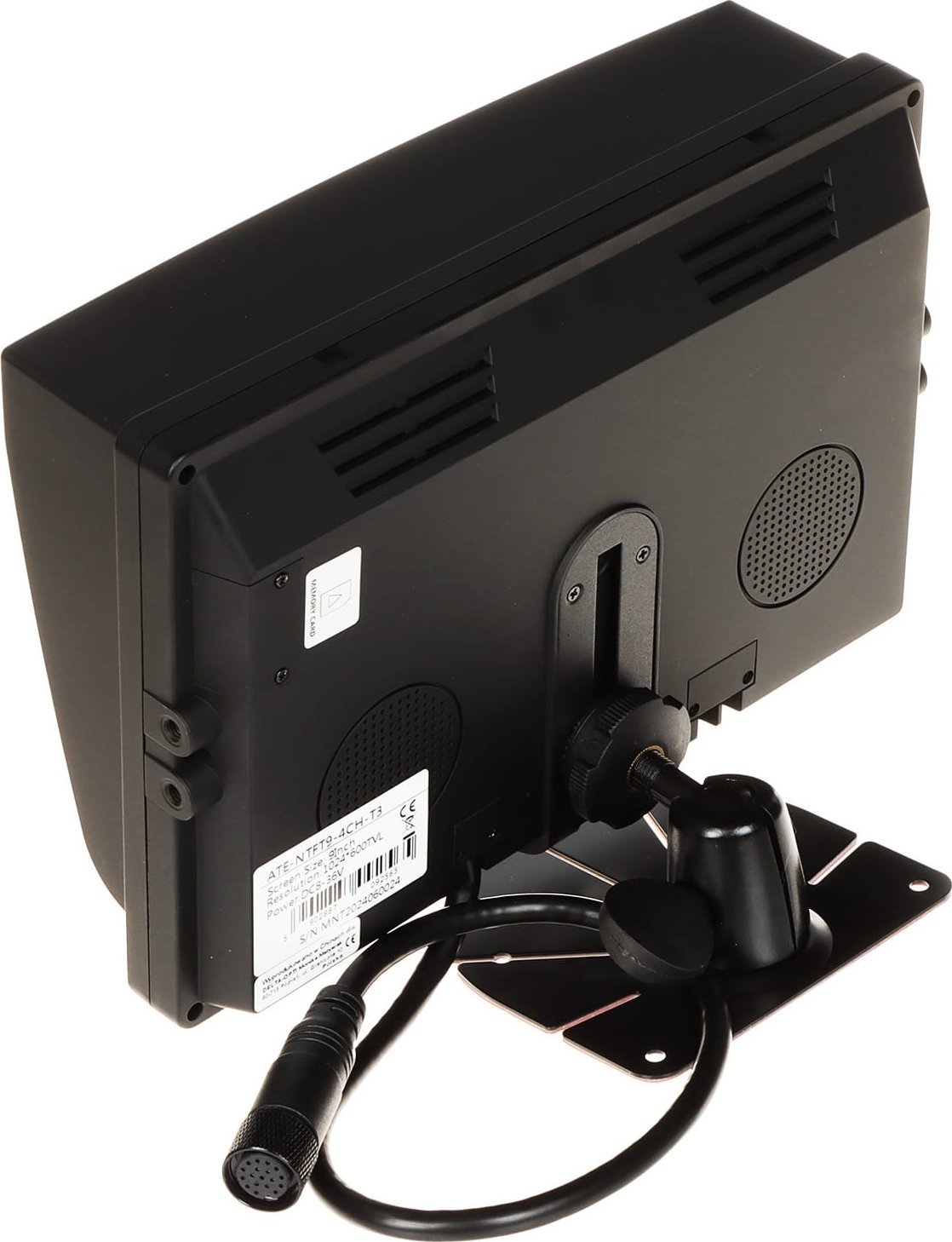 Regjistrues mobil me monitor ATE NTFT9 4CH T3, 9", 4 kanale, për automjete