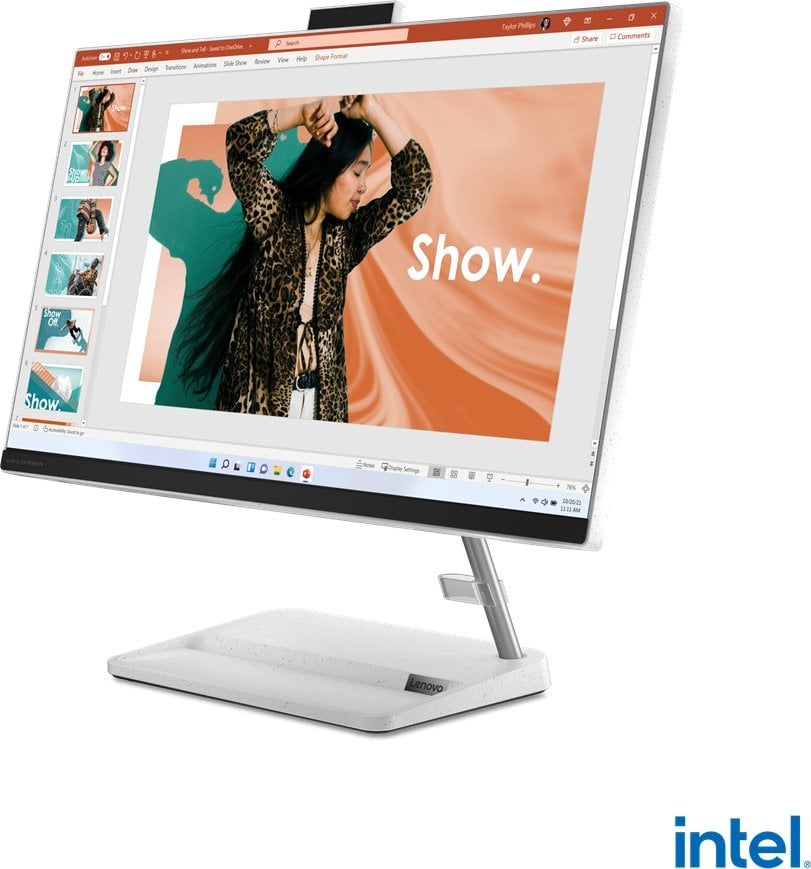 Komputer Lenovo IdeaCentre AIO 3 24IAP7, 23.8Intel Core i5-13420H, 16GB RAM, 512GB SSD, Integrated Graphic Card, i bardhë