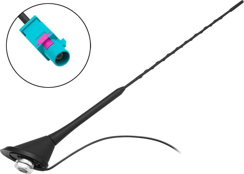Antena për veturë Blow 22-680, për VW, lidhje FAKRA, mast 40 cm, e zezë