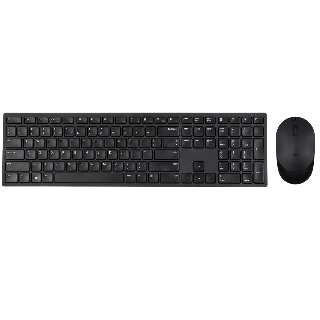 Set tastierë dhe maus Dell KM5221W, Wireless, 2.4 GHz, 1600 dpi, e zezë