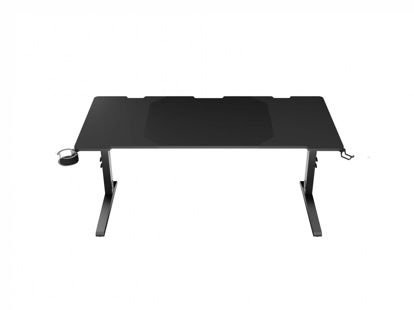 Tavolinë gaming Genesis Holm Modular 160, 160cm, ndriçim RGB, e zezë