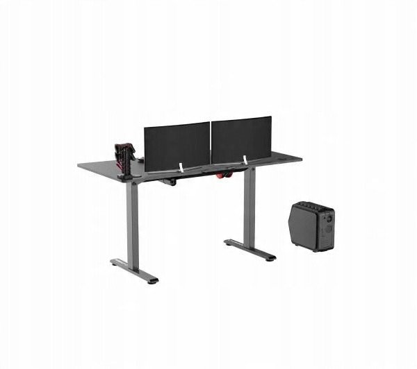 Tavolinë lojërash ULTRADESK Level V2, elektrike, 140x68 cm, e zezë