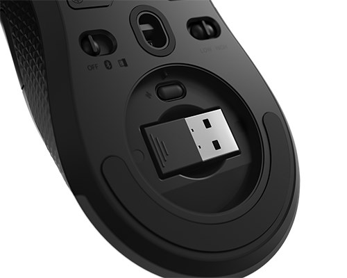 Maus Lenovo Legion M600, Gaming, RF Wireless + Bluetooth + USB Type-A, i zi