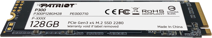 [OUTLET] Disk SSD Patriot P300, M.2, 128GB