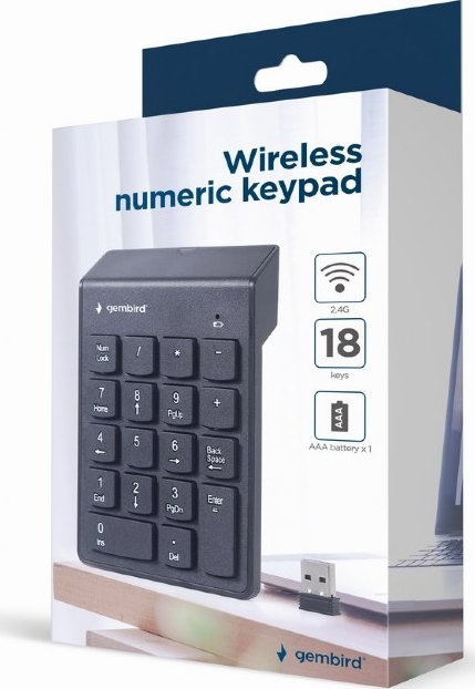 Tastierë numerike Gembird KPD, e zezë