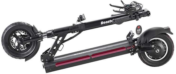 Tротинет електричен Beaster Scooter Eos, 800W, батерија 48V 18.2Ah, црн