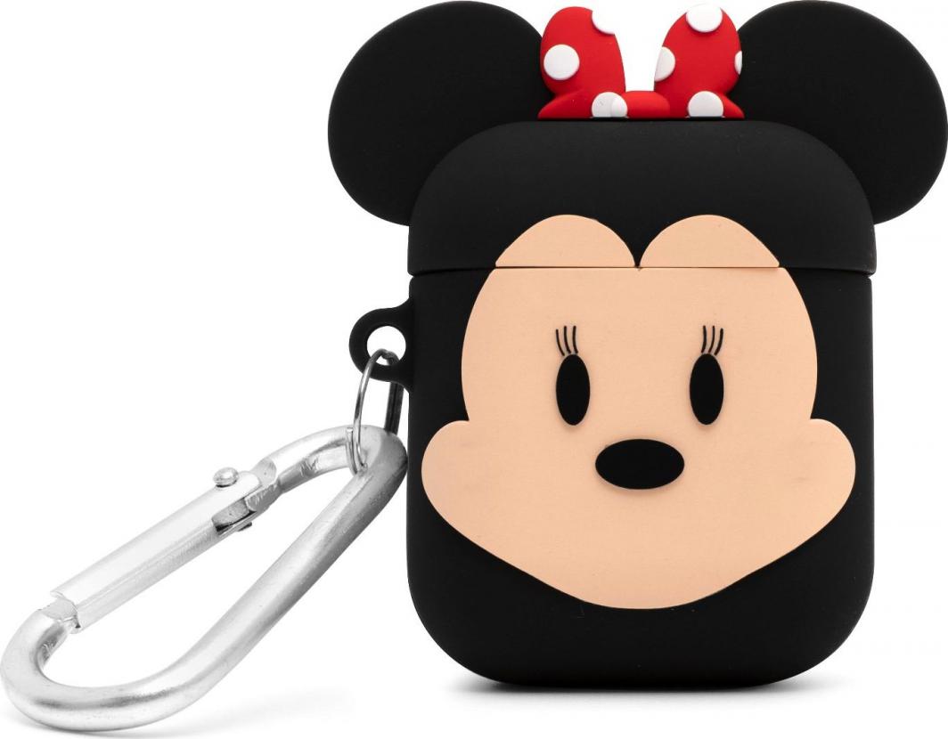 Mbrojtëse Thumbs Up PowerSquad Minnie Mouse për Apple AirPods, e zezë / e kuqe