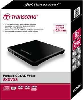Lexues DVD Transcend 8X Slim, USB, i zi