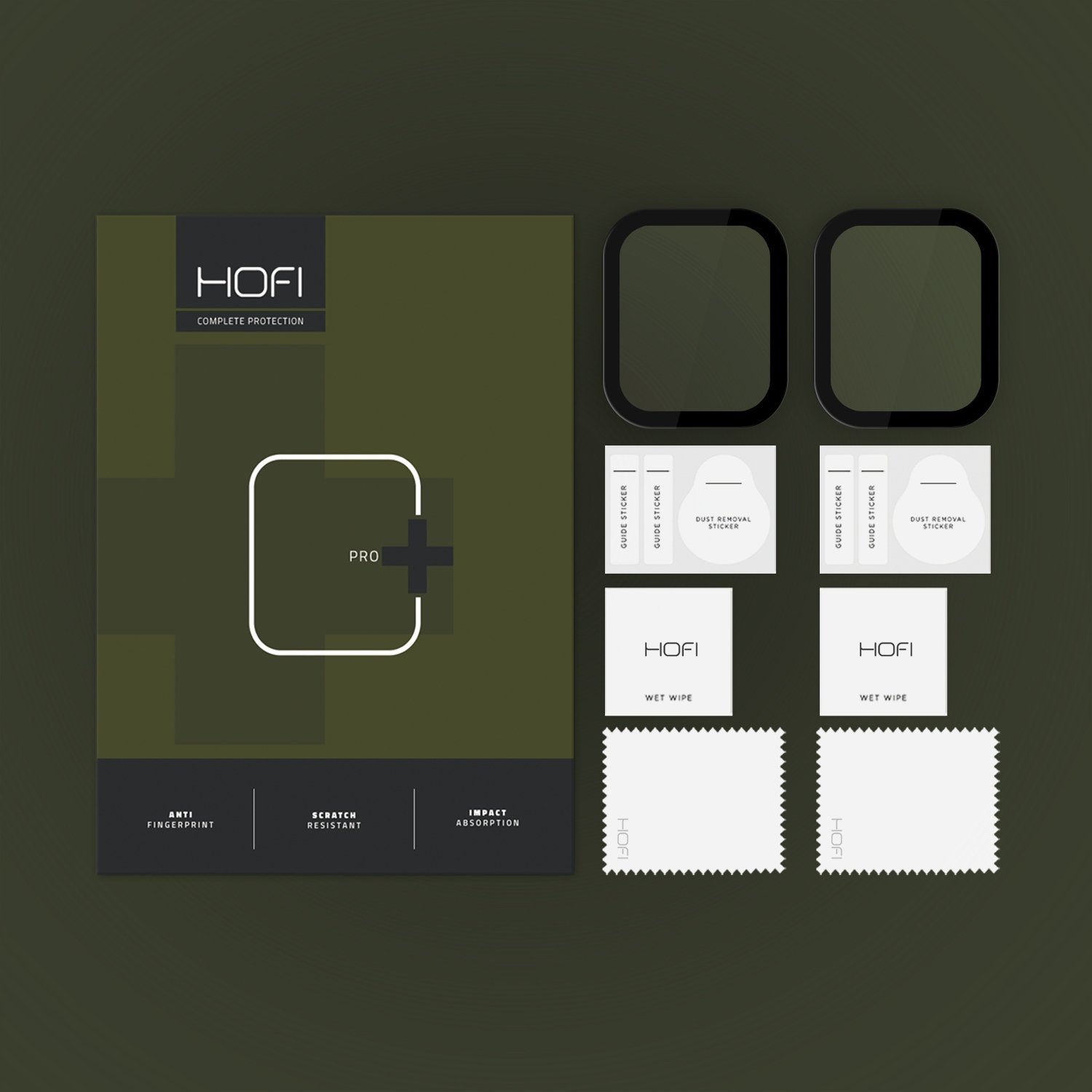 Xham mbrojtës Hofi Hybrid Pro+ për Apple Watch 10 46mm, 0.28mm, transparence e qartë