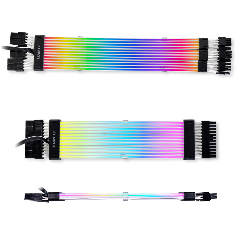 Kabllo për pllakë amë Lian Li Strimer Plus V2 RGB + kabllo për kartelë grafike Strimer Plus V2 Triple 8-Pin RGB VGA