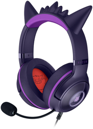 Kufje gaming Razer Kraken Kitty V2 Pokemon Gengar Edition, me kabllo, USB Type A, rozë