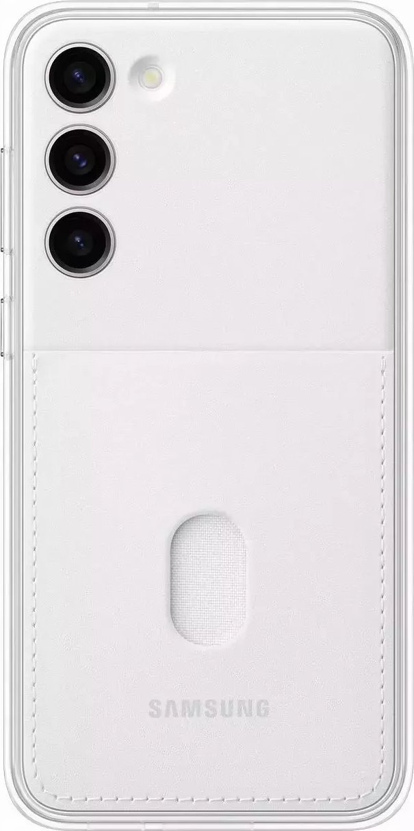 Këllëf telefoni Samsung Frame Case Galaxy S23+, TPU, me panele të ndërrueshme, i bardhë