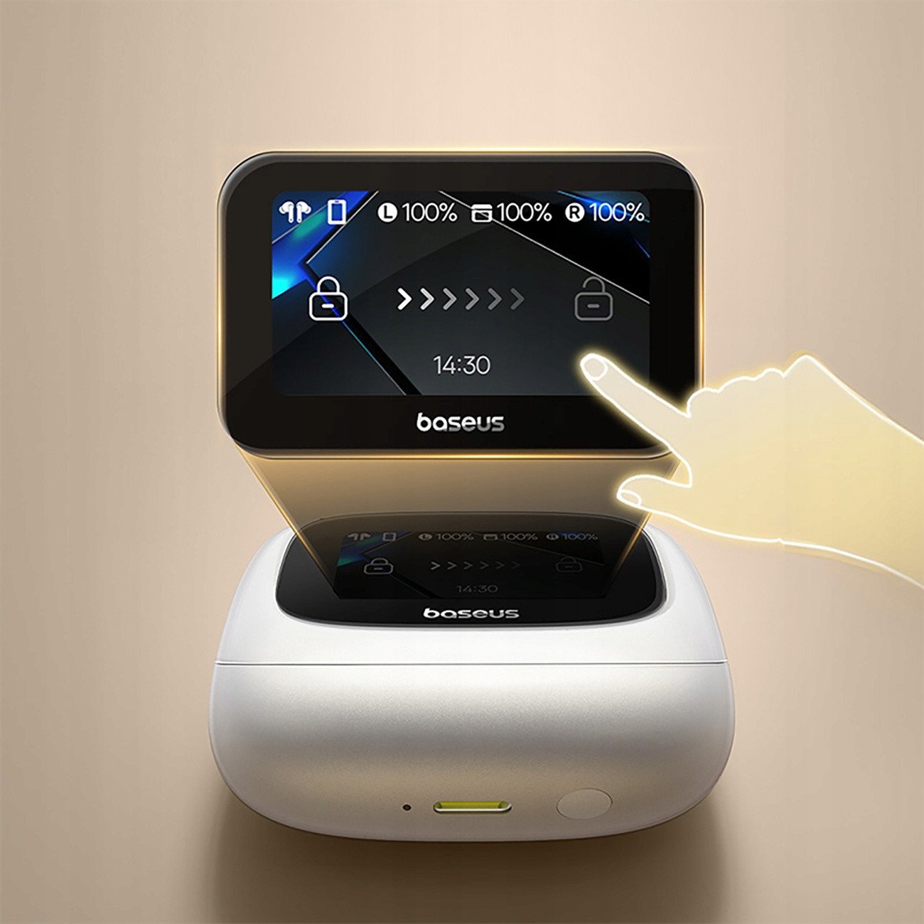 Kufje wireless Baseus Bowie M2s Ultra, ANC 52 dB, Bluetooth 5.4, të bardha