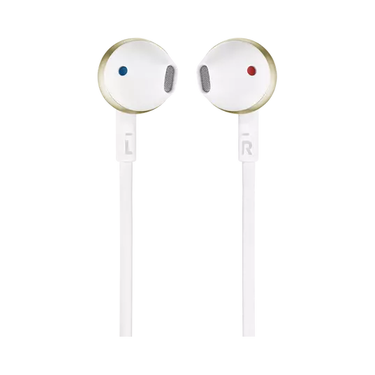 Dëgjuese JBL TUNE 205, të bardha / arta
