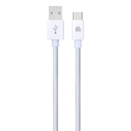 Dviced Cable USB-A To USB-C Nylon Textile 1,25M, White