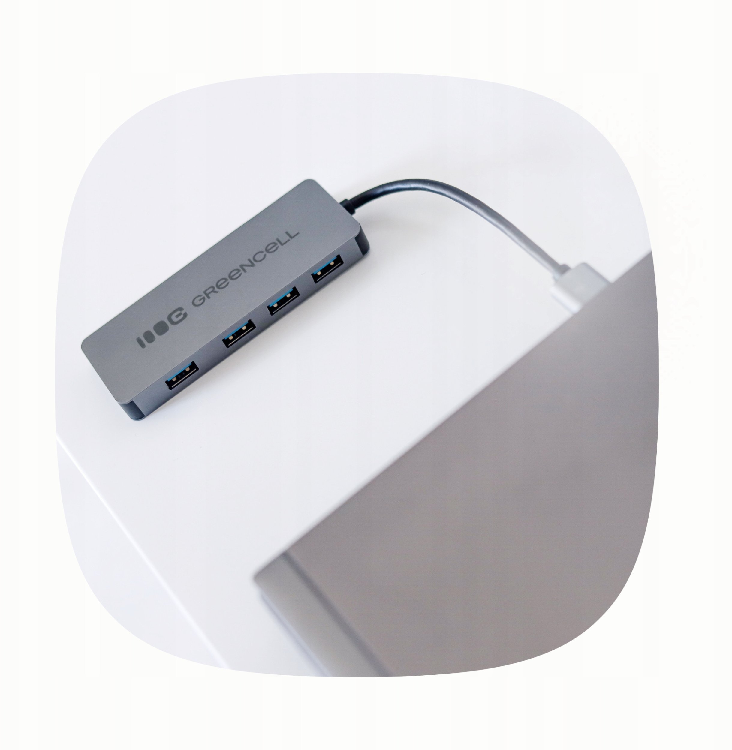 USB hub GreenCell HUB GC A4A, 4 porta USB A 3.0, i zi