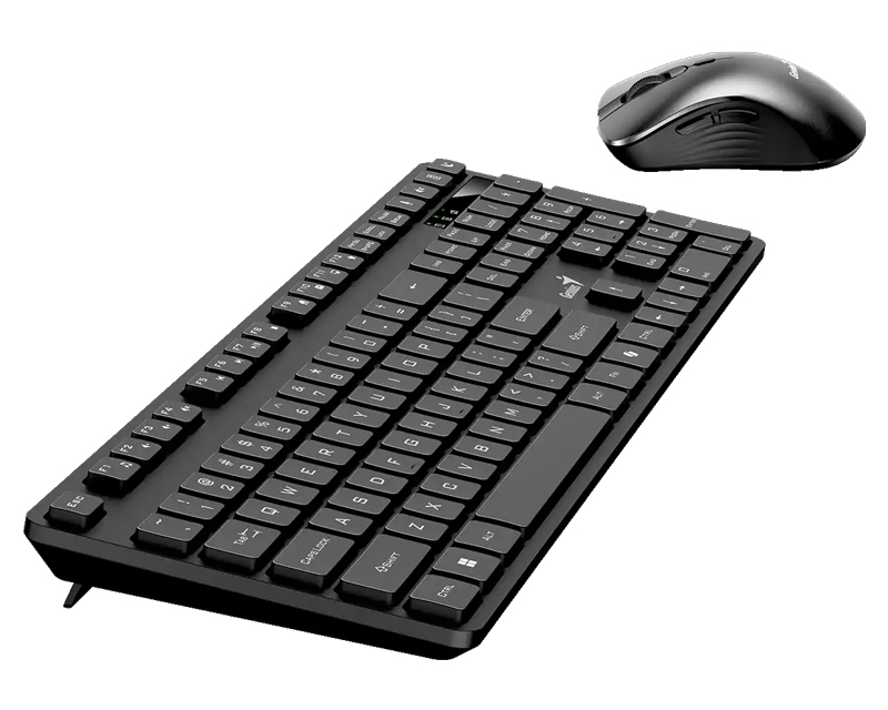 Set tastierë dhe maus Genius KM-8216S, wireless USB, EN US, i zi