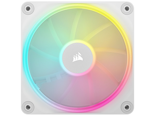 Ventilator PC CORSAIR ICUE LINK LX120 RGB, 120mm, PWM, i bardhë