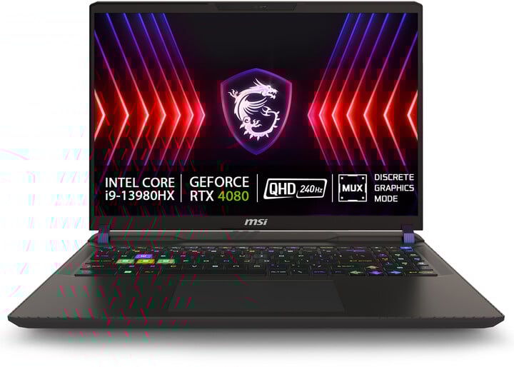 [OUTLET] Laptop MSI Vector 16 HX A13VHG-458XCZ, 16", Intel Core i9, 32GB RAM, 1TB SSD, NVIDIA GeForce RTX 4080 12GB GDDR6, i zi