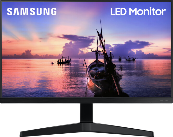 Monitor Samsung LF24T350FHRXDU, 24", 1920 x 1080, i hirtë i errët