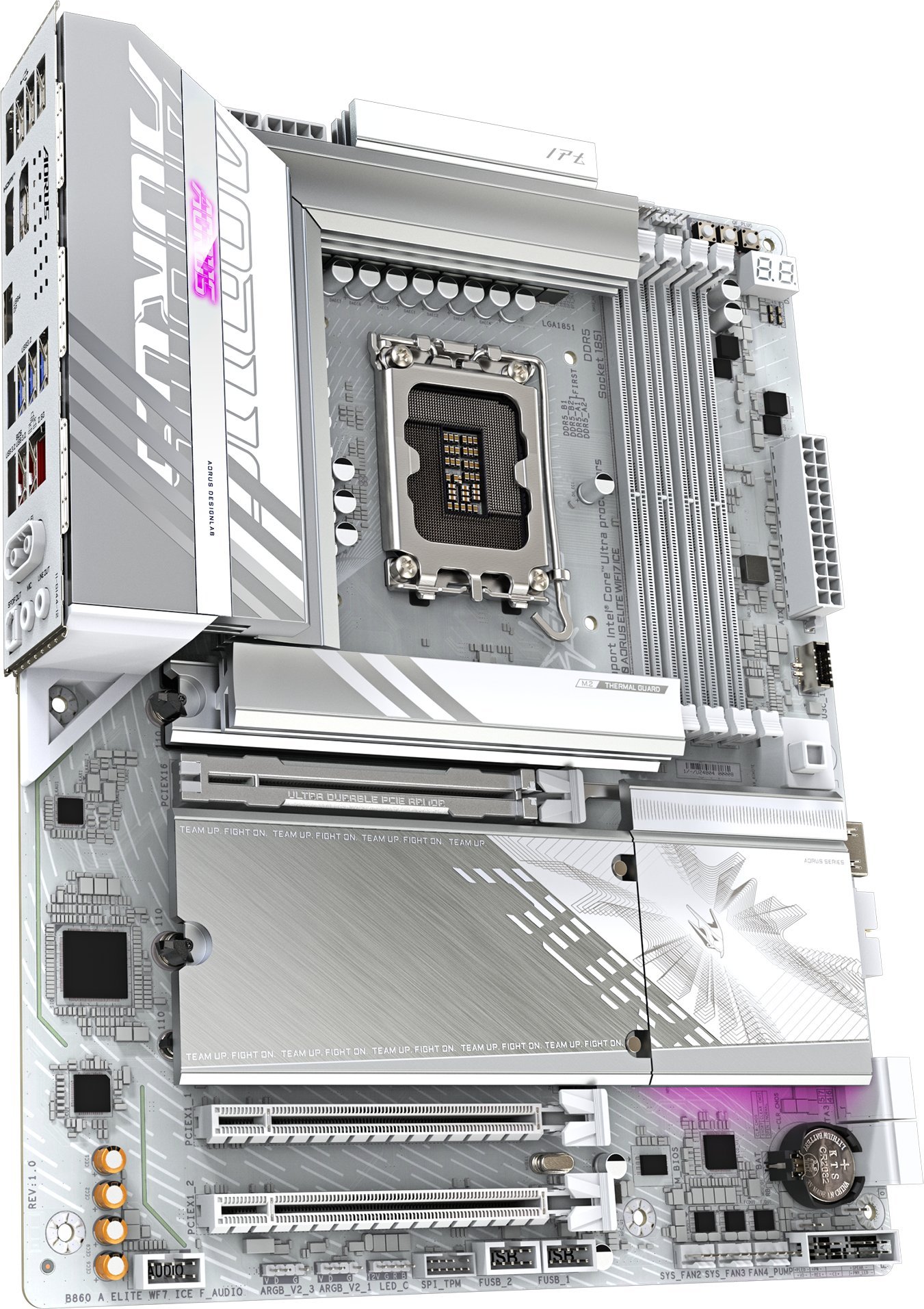 Pllakë amë Gigabyte B860 AORUS ELITE WIFI7 ICE, DDR5, ATX, e bardhë