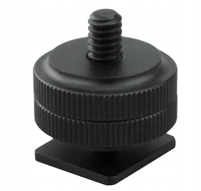Adapter për kamerë JJC, hot shoe në fije 1/4"-20, i zi