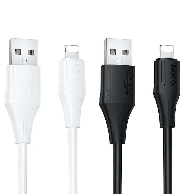 Kabllo karikimi HOCO Lightning X124, 1m, 2.4A, e bardhë