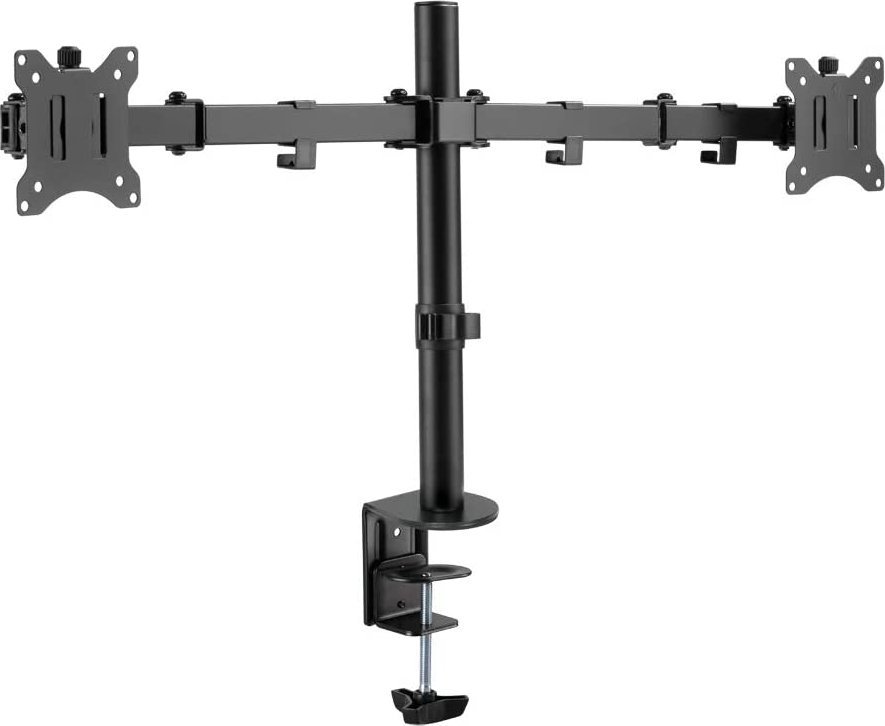 Mbajtëse tavoline për monitorë LogiLink BP0098, për 2 monitorë 17"-32", e zezë