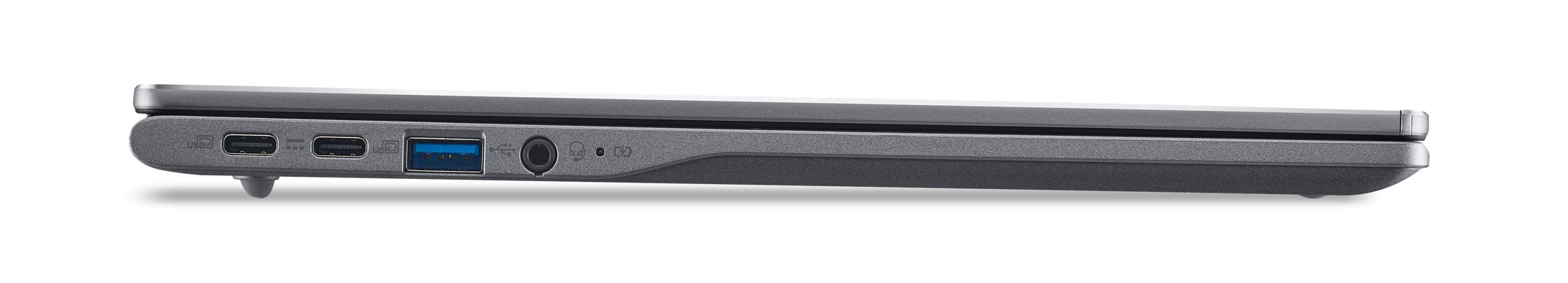 Laptop Acer Chromebook Plus 514 CB514 5HT 503H, 14" WUXGA prekje, 16GB RAM 256GB SSD, gri