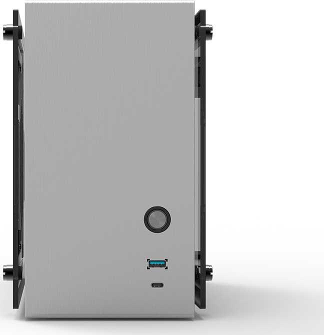 Kasë Zalman M2 Mini, e argjendtë, Micro Tower