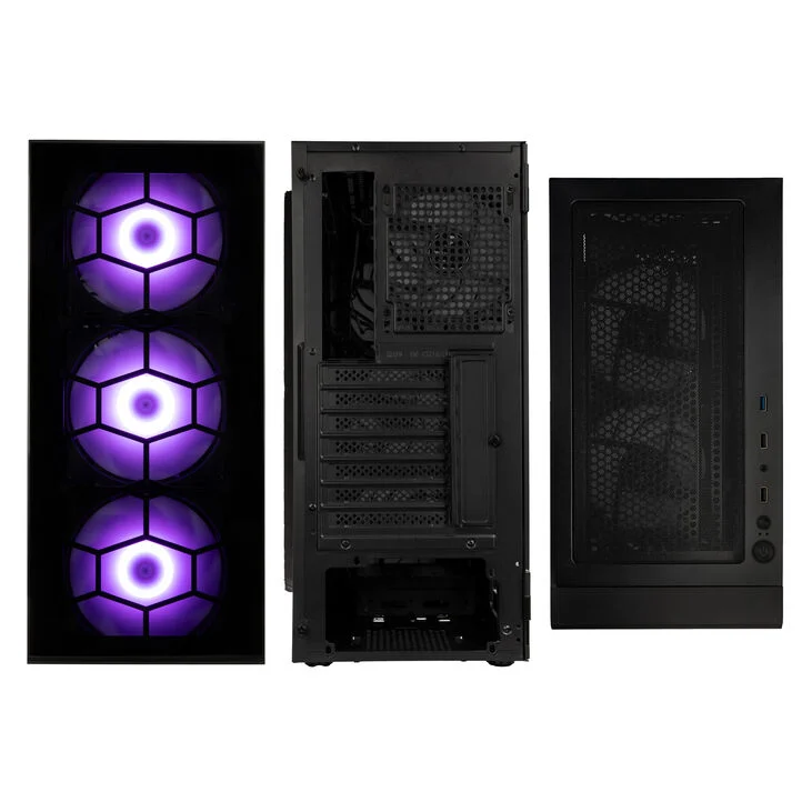 [OUTLET] Kasë Kolink Observatory HF Plus Glass ARGB Midi-Tower, e zezë