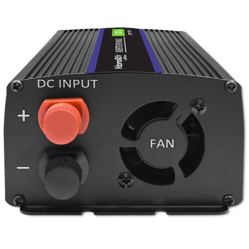 Inverter Qoltec Monolith, 600W, 12V në 230V, i zi