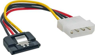 Kabllo energjie InLine Molex në SATA, 0.3m, shumëngjyrëshe