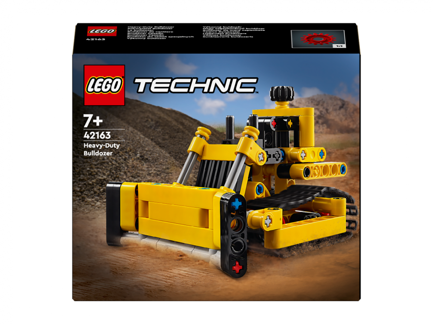 Llodër ndërtimi LEGO Technic Bulldozer 42163, model ndërtimi, për fëmijë
