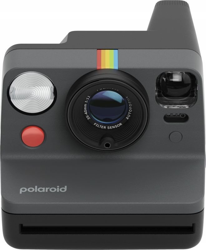 Aparat fotografik instant Polaroid Now Gen 3, self timer, ekspozim i dyfishtë, grafit