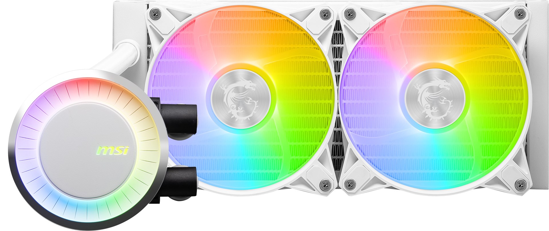 Ftohës me ujë MSI MAG CoreLiquid E240, 277x119mm, i bardhë