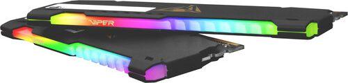 Memorie Patriot Viper Steel RGB, DDR4, 16 GB, 3200 MHz, CL18, PVSR416G320C8K